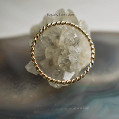 Twisted Band Ring Rings Handmade Handcrafted