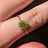 Vintage Hexagon Ring - Peridot Rings Handmade Handcrafted