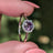Vintage Hexagon Ring - Amethyst Rings Handmade Handcrafted