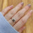 Vintage Hexagon Ring - Black Opal Rings Handmade Handcrafted