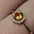Vintage Hexagon Ring - Citrine Rings Handmade Handcrafted