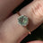 Vintage Hexagon Ring - Moss Agate Rings Handmade Handcrafted