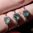 Vintage Hexagon Ring - Moss Agate Rings Handmade Handcrafted