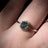 Vintage Hexagon Ring - Moss Agate Rings Handmade Handcrafted