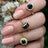 Vintage Hexagon Ring - Onyx Rings Handmade Handcrafted
