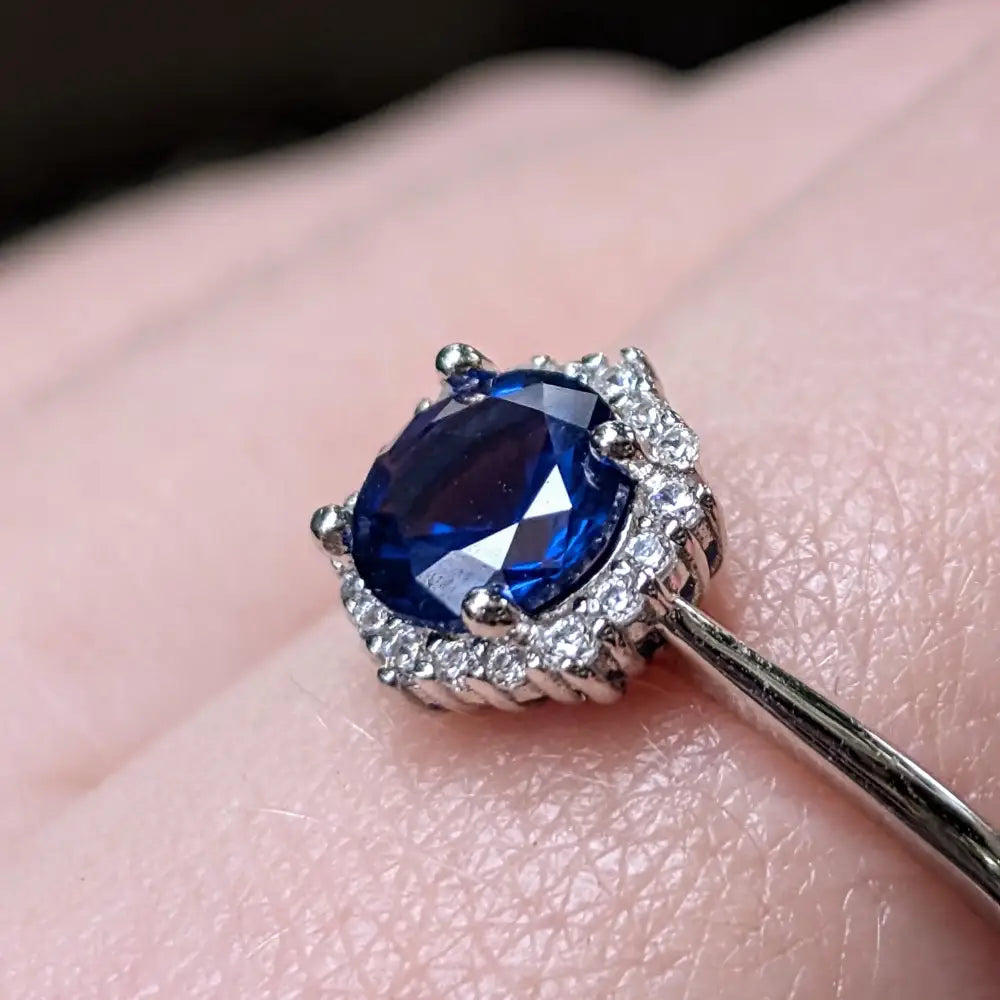 Vintage Hexagon Ring - Sapphire Rings Handmade Handcrafted