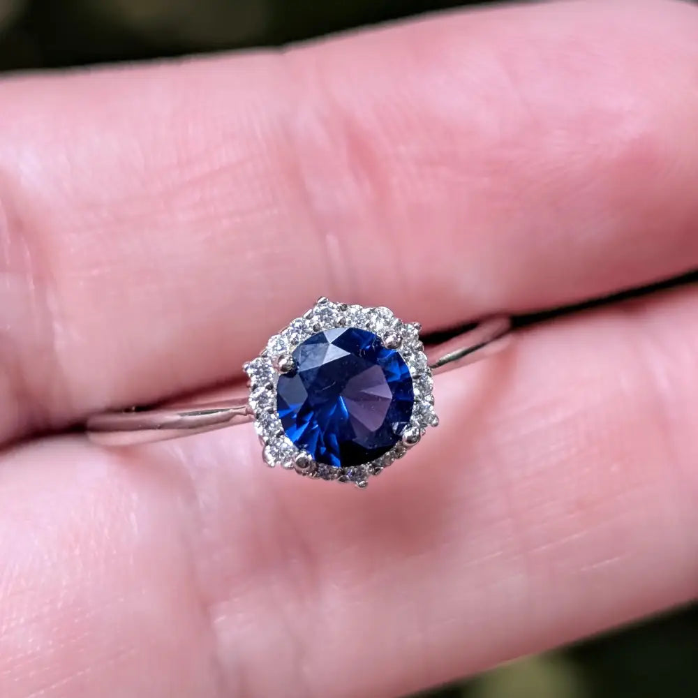 Vintage Hexagon Ring - Sapphire Rings Handmade Handcrafted