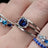 Vintage Hexagon Ring - Sapphire Rings Handmade Handcrafted