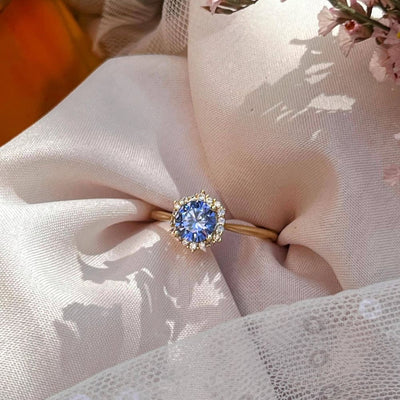 Vintage Hexagon Ring - Tanzanite Rings Handmade Handcrafted