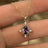 Vintage Teardrop Amethyst Halo Pendant Necklace Necklaces Handmade Handcrafted