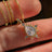 Vintage Teardrop Moissanite Halo Pendant Necklace Necklaces Handmade Handcrafted