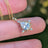 Vintage Teardrop Moissanite Halo Pendant Necklace Necklaces Handmade Handcrafted