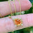 Vintage Teardrop Sunstone Halo Pendant Necklace Necklaces Handmade Handcrafted
