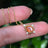 Vintage Teardrop Sunstone Halo Pendant Necklace Necklaces Handmade Handcrafted