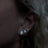 White Fire Opal Stud Earrings Earrings Handmade Handcrafted