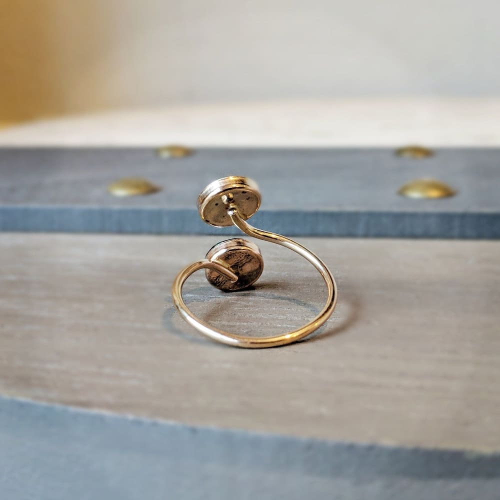 White Opal and Opal ring Rings Handmade Handcrafted