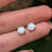 White Opal Stud Earrings Earrings Handmade Handcrafted