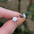 White Opal Stud Earrings Earrings Handmade Handcrafted