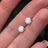 White Opal Stud Earrings Earrings Handmade Handcrafted