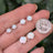 White Opal Stud Earrings Earrings Handmade Handcrafted