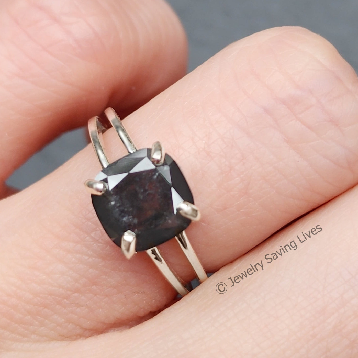 The Asher - Raw Salt and Pepper Diamond (DS030)