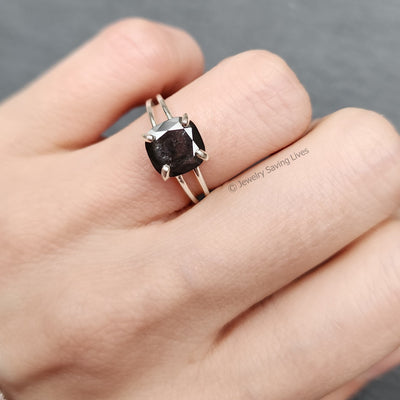 The Asher - Raw Salt and Pepper Diamond (DS030)