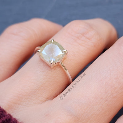 The Asher - Raw Salt and Pepper Diamond (DS033)