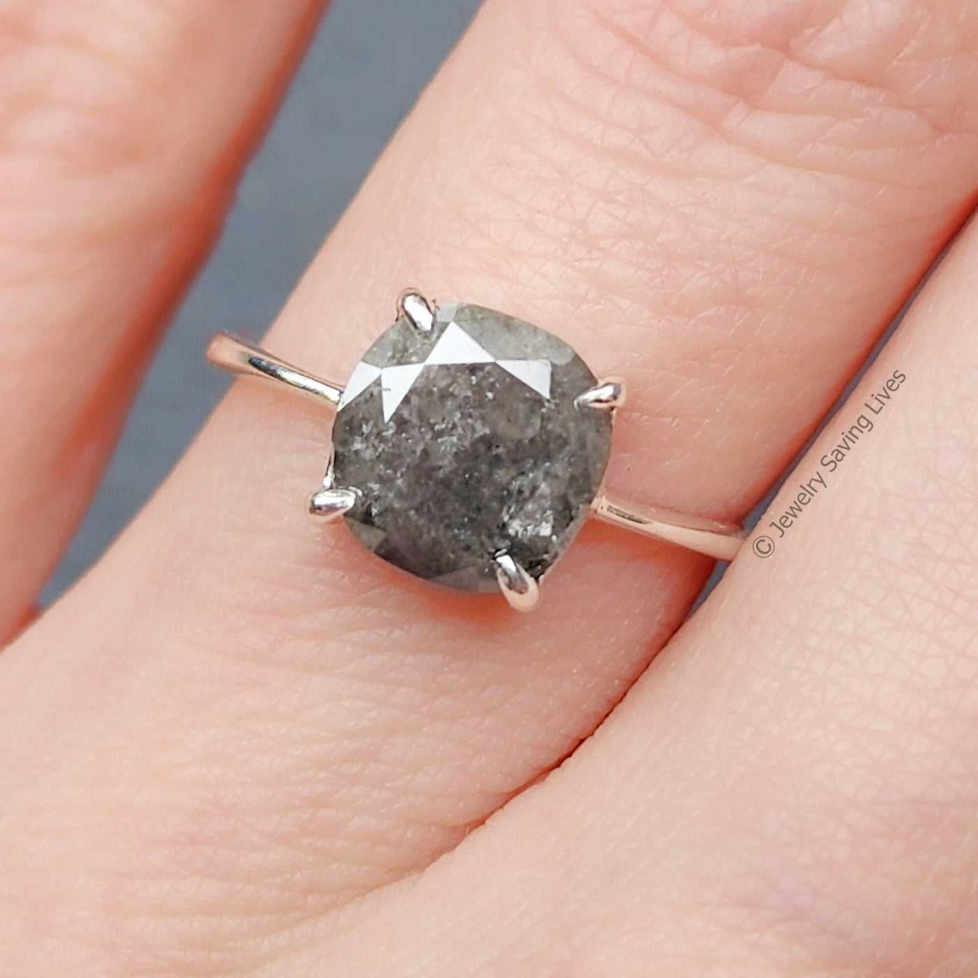 The Asher - Raw Salt and Pepper Diamond (DS037)