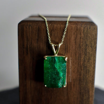 Large Emerald Necklace