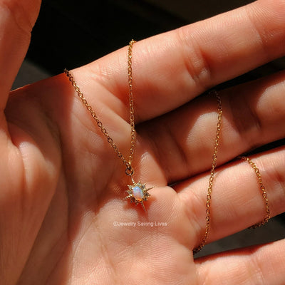 Star Fire Opal Necklace