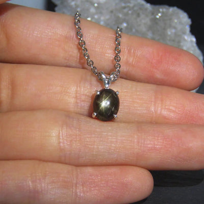 Black Star Sapphire Necklace