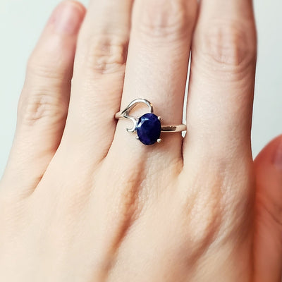 Sapphire Swirl Ring