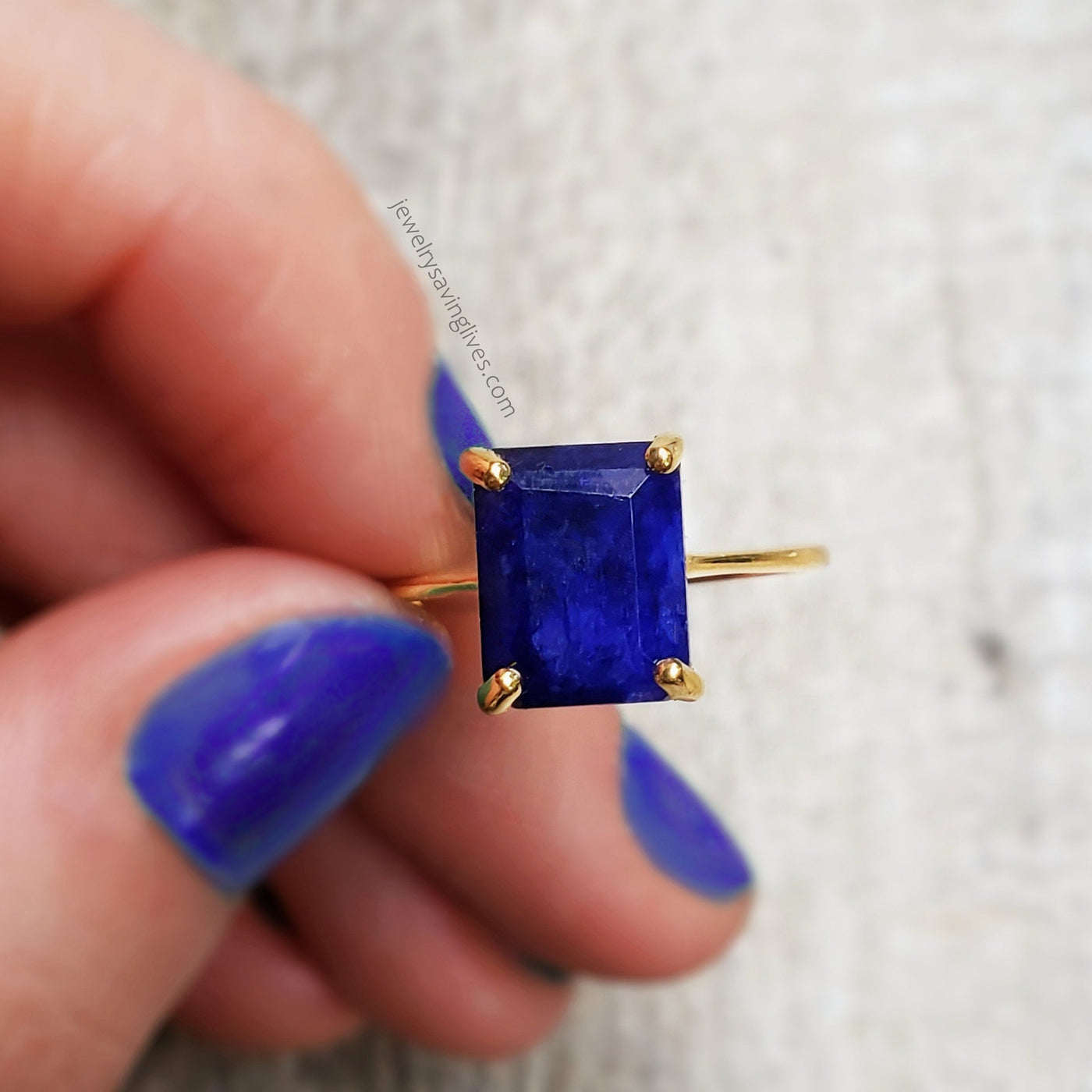 The Audrey- Natural Sapphire