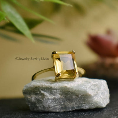 The Audrey- Citrine Ring
